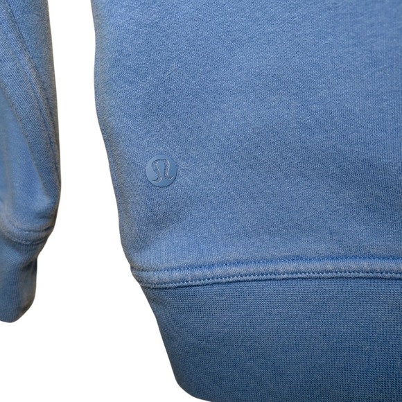 Lululemon All Yours Crew Sweatshirt Blue Athletic Athleisure Relaxed Fit XS-SM - Picture 3 of 6